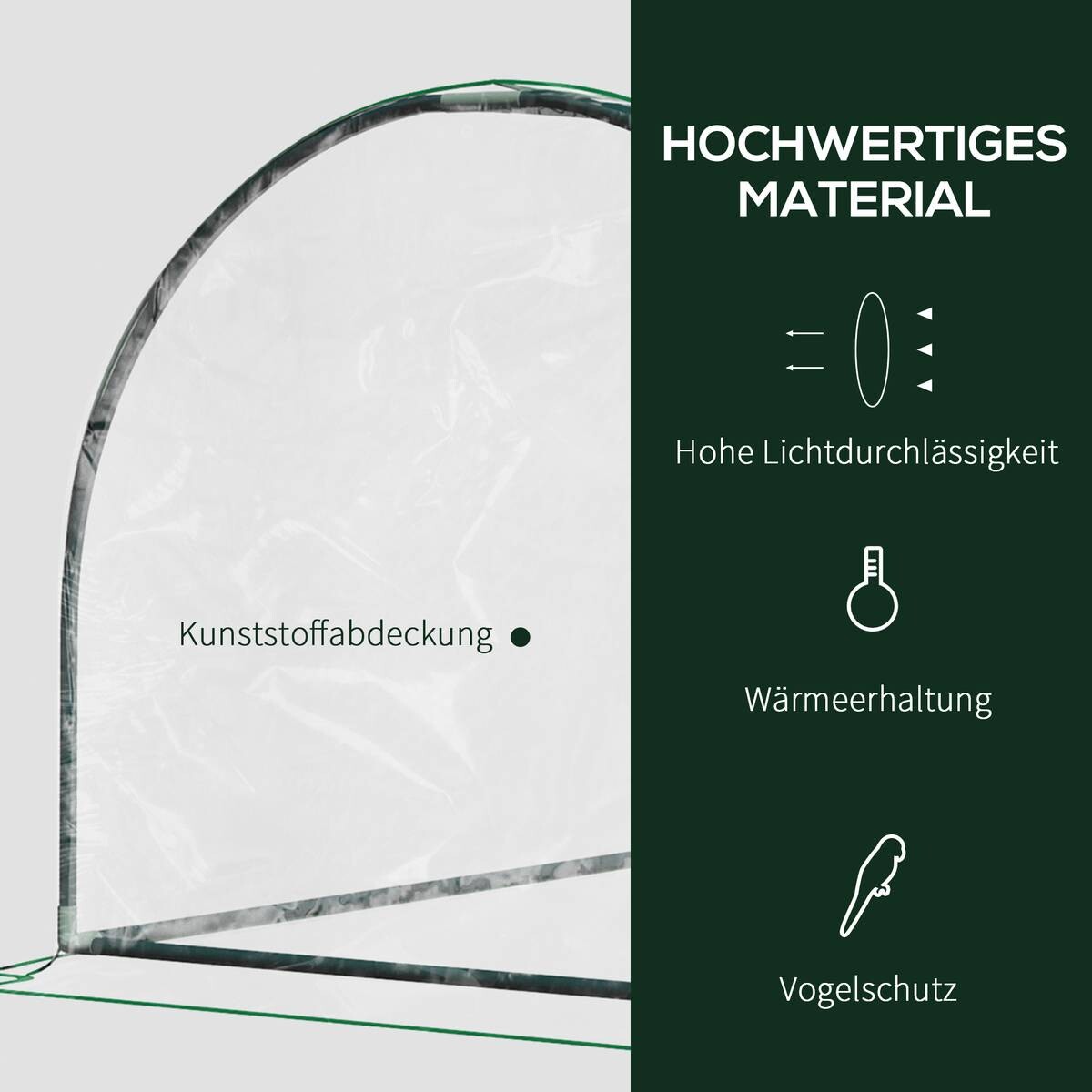 Outsunny Gewächshaus B/H/L: ca. 100x80x200 cm