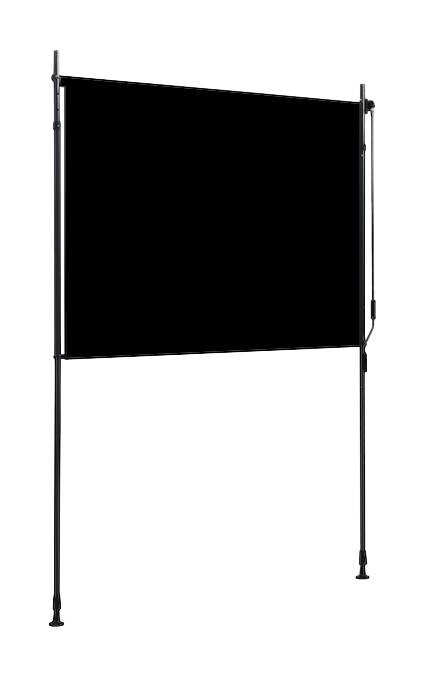 vidaXL Senkrechtmarkise anthrazit 100% Polyester Stahl Aluminium B/H: ca. 150x270 cm