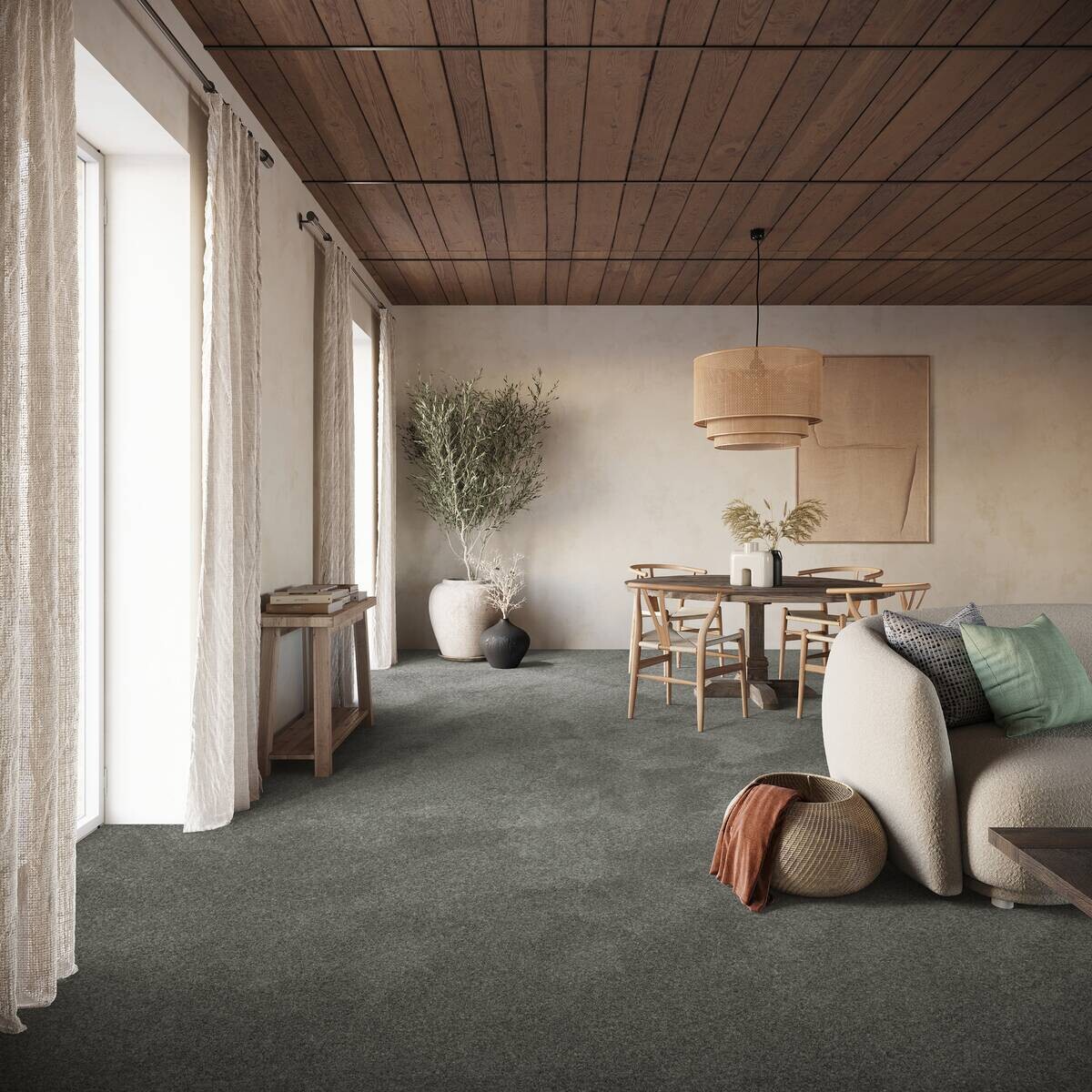 Teppichboden Garda grau B: ca. 500 cm pro m²