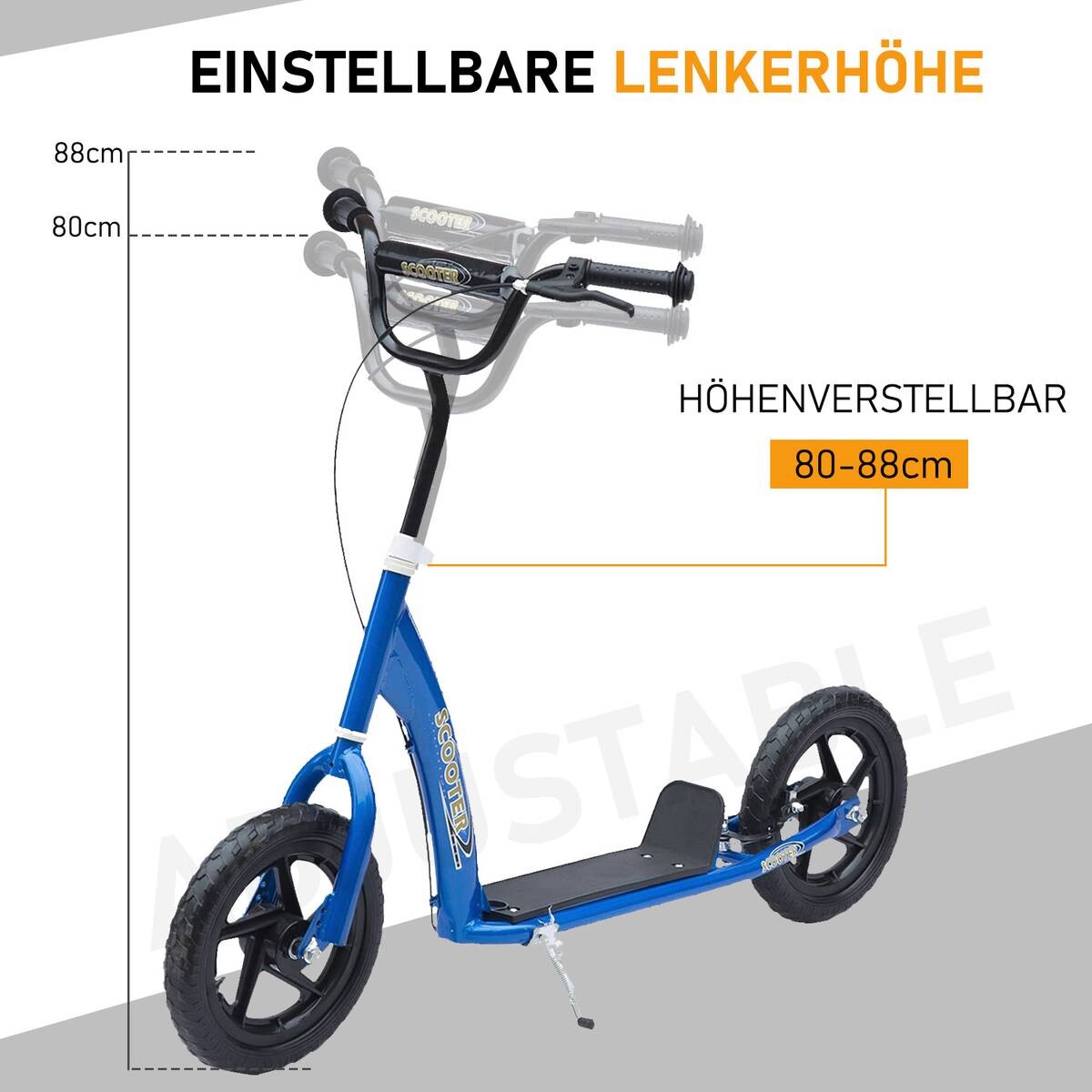 HOMCOM Kinderroller blau