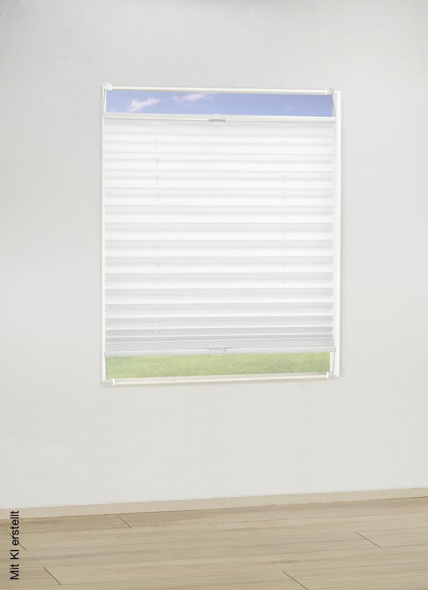 ACUS design collection Spannplissee weiß B/L: ca. 40x130 cm