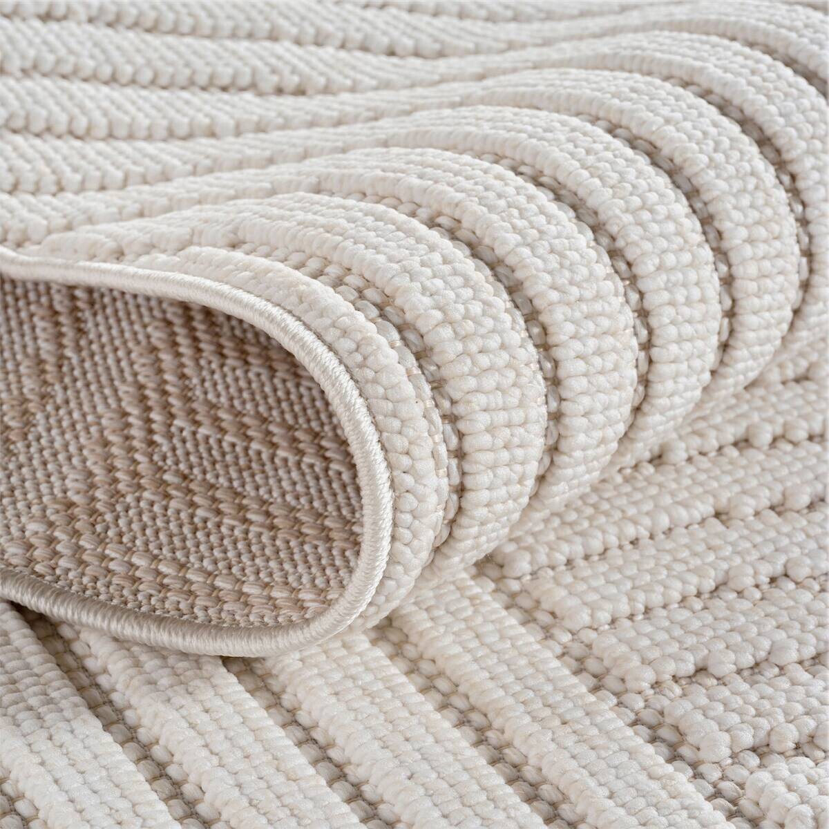 Ayyildiz Kurzflorteppich HELIX creme B/H/L: ca. 200x0,7x290 cm