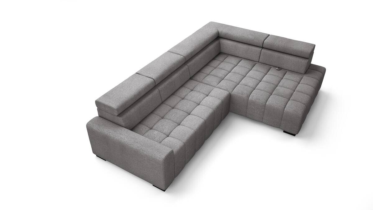 Ecksofa mit Bettfunktion braun Flachgewebe B/T: ca. 300x210 cm