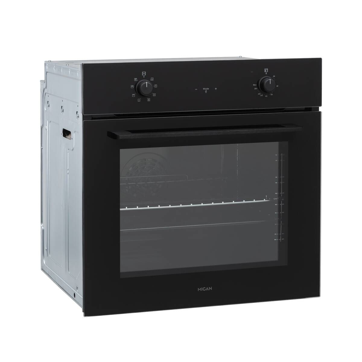 Mican Einbaubackofen BOAHSD65 schwarz Metall B/H/T: ca. 59,5x59,5x57 cm