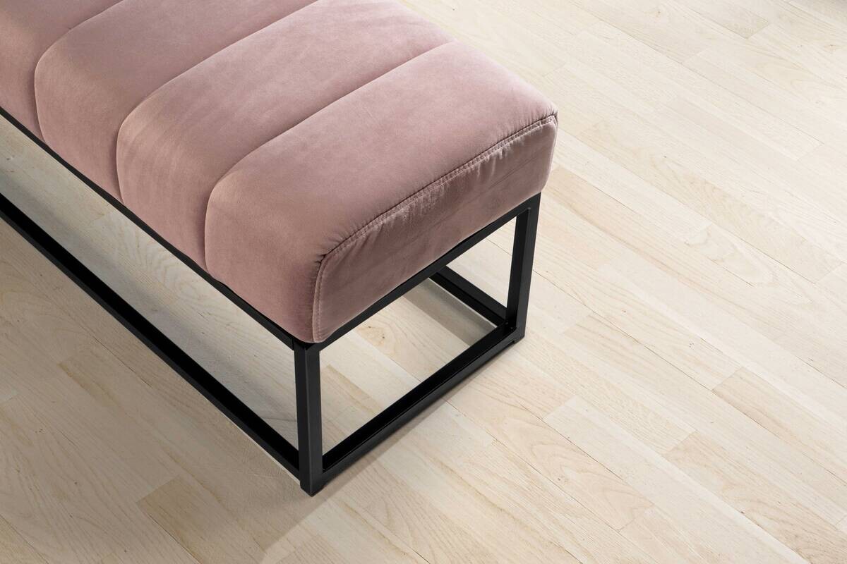 Sitzbank rosa Polyester B/H/T: ca. 108x40x40 cm
