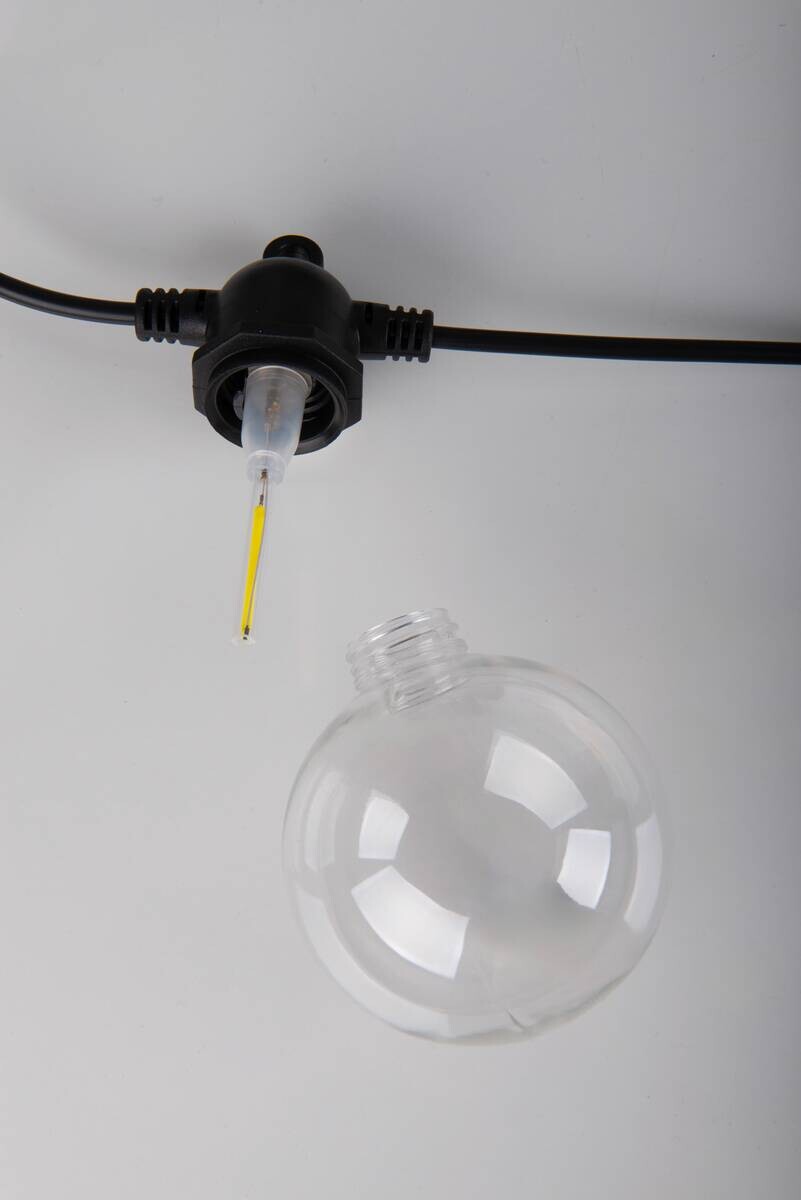 Solarleuchte 10 m warmweiß