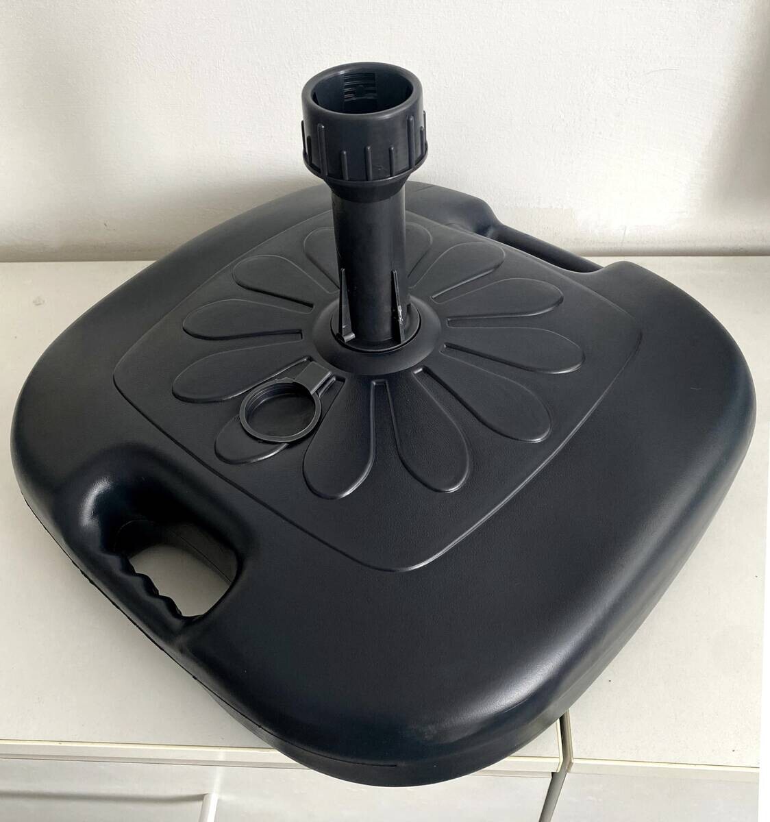 ProGarden Schirmständer anthrazit Kunststoff B/H/L: ca. 44x12x44 cm