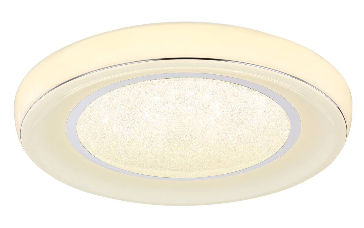 GLOBO Deckenleuchte 483110-30 weiß Opal Metall Kunststoff Chrom H/D: ca. 9x66 cm