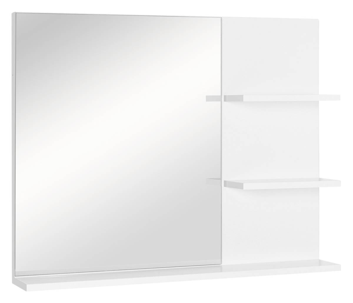 Badspiegel 834-207 weiß B/H/T: ca. 60x48x10 cm