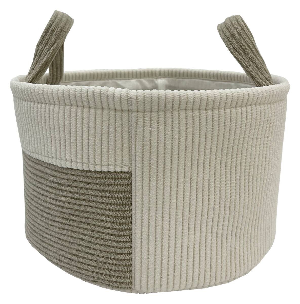 POCOline Korb weiß Samt H/D: ca. 16x27 cm