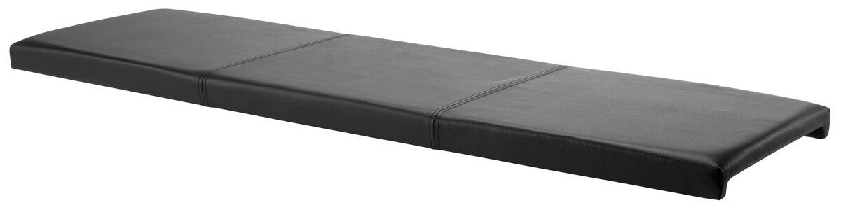 Klemmkissen Mauritius schwarz Kunstleder B/H/T: ca. 140x6x42 cm