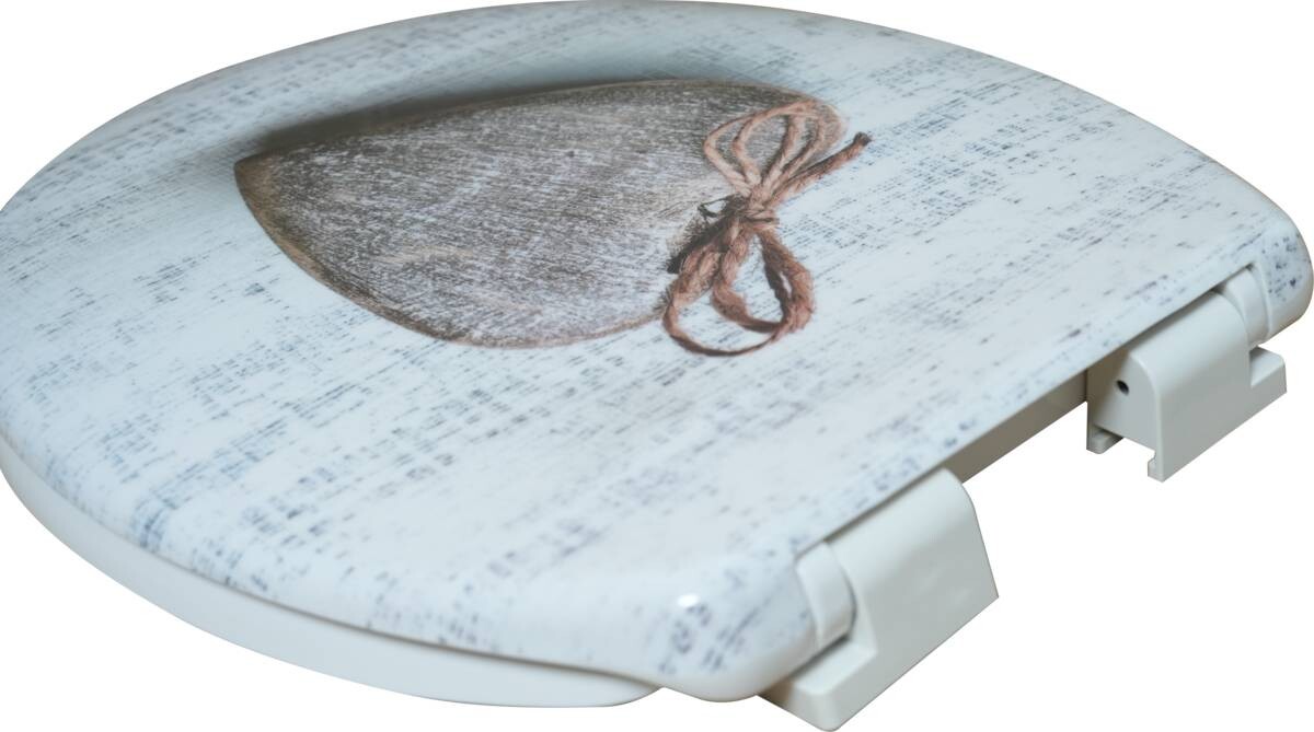 POCOline WC-Sitz Wooden Heart Duroplast