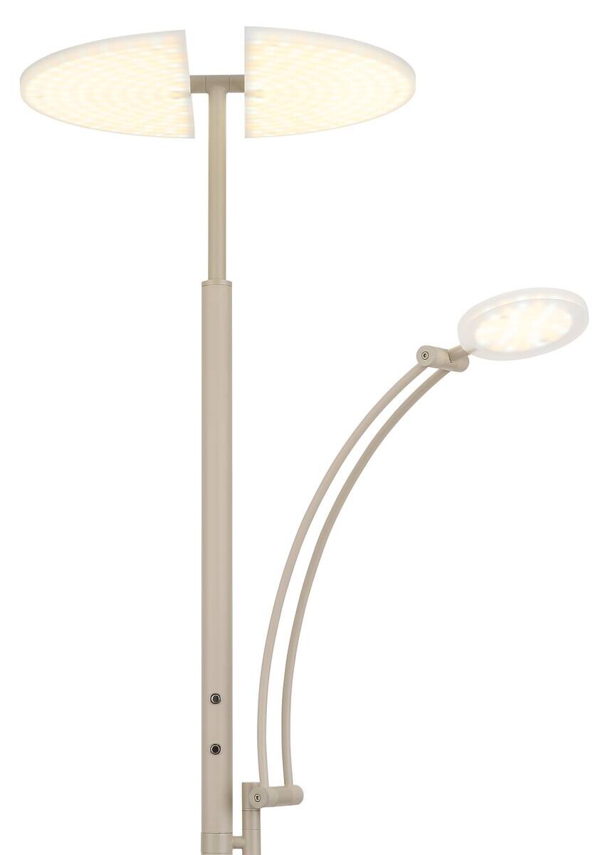 GLOBO LED-Deckenfluter sand Acryl Metall B/H/L: ca. 40,5x183x80 cm 1 Brennstellen