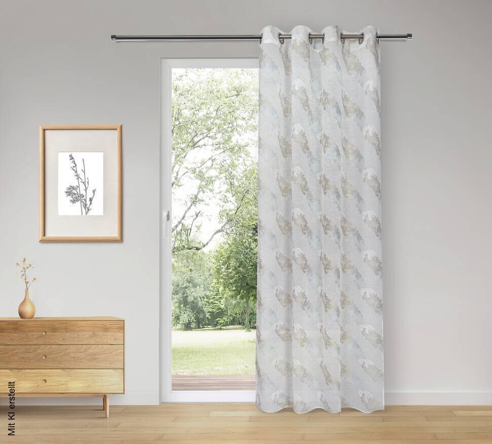 Happy Home Ösenvorhang Sylt taupe B/L: ca. 145x245 cm