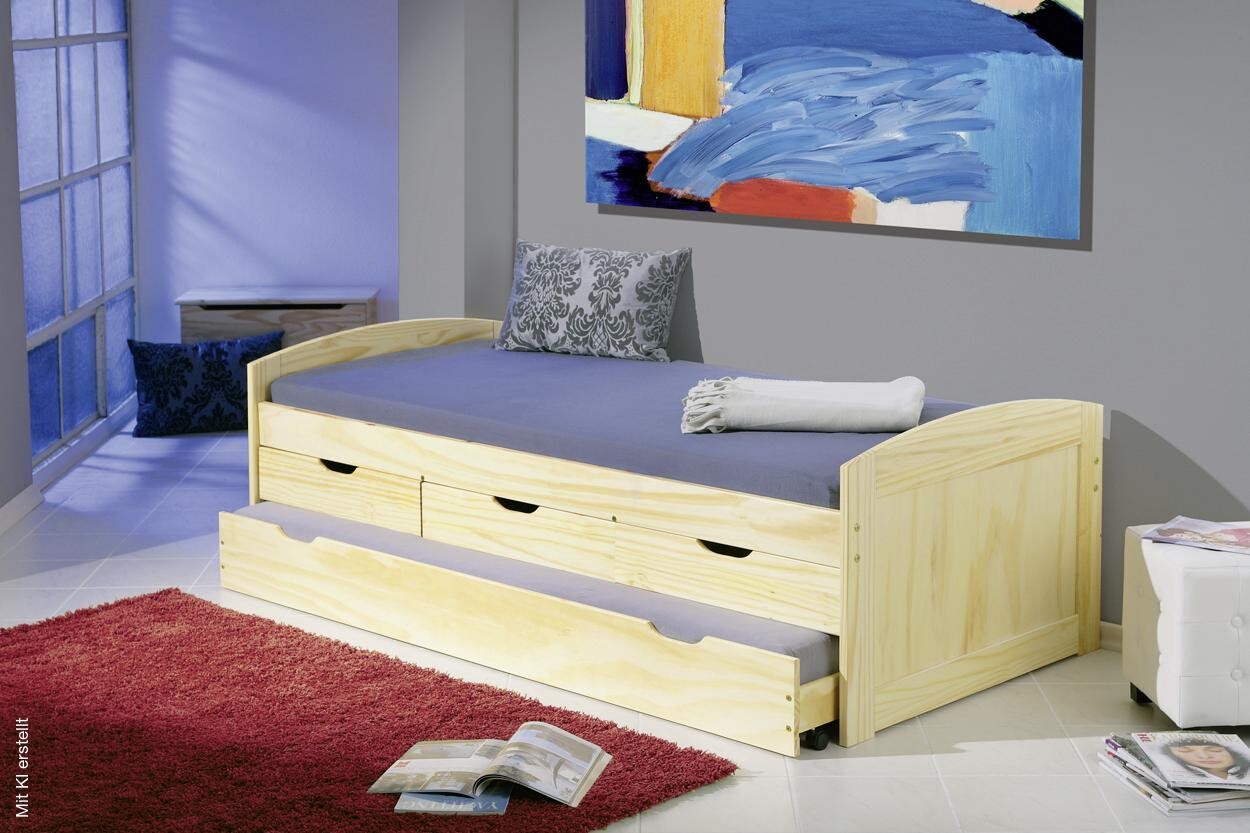 Funktionsbett Marinella natur Liegefläche B/L: ca. 90x200 cm