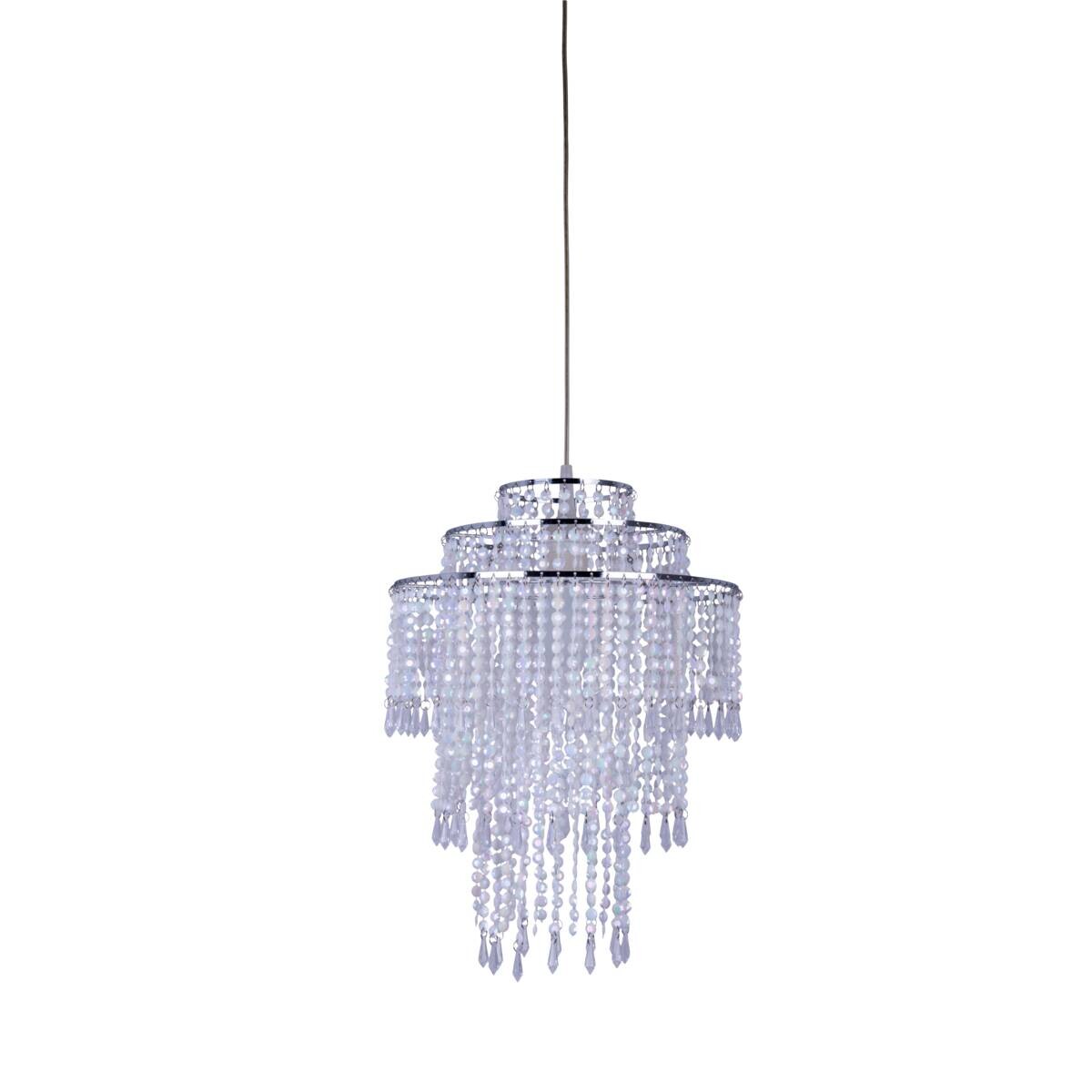 Näve Leuchten Pendelleuchte 7013831 transparent Metall Kunststoff B/H/T: ca. 32x43x32 cm E27 1 Brennstellen