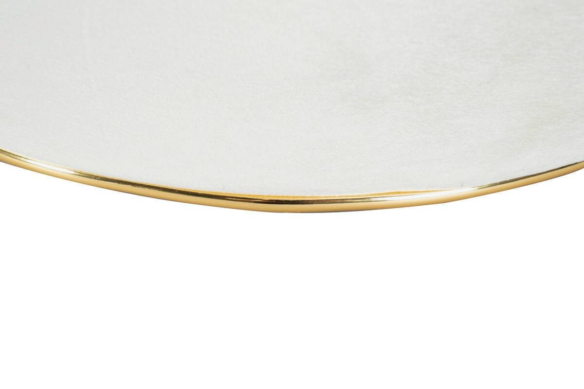 360 Living Hocker Contessa 100 elfenbein gold B/H/T: ca. 60x42,5x60 cm