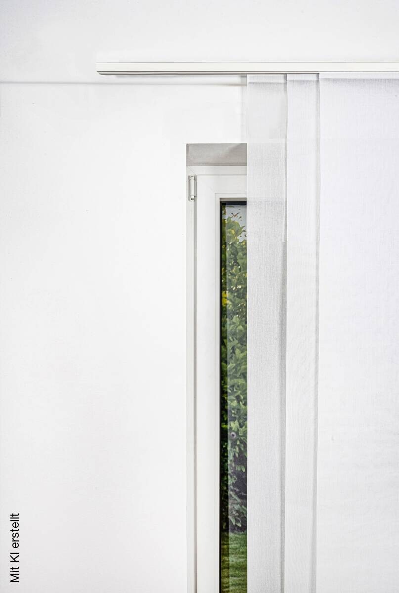 ondeco Gardinenschiene smart weiß Metall L: ca. 260 cm 3.0 Läufe