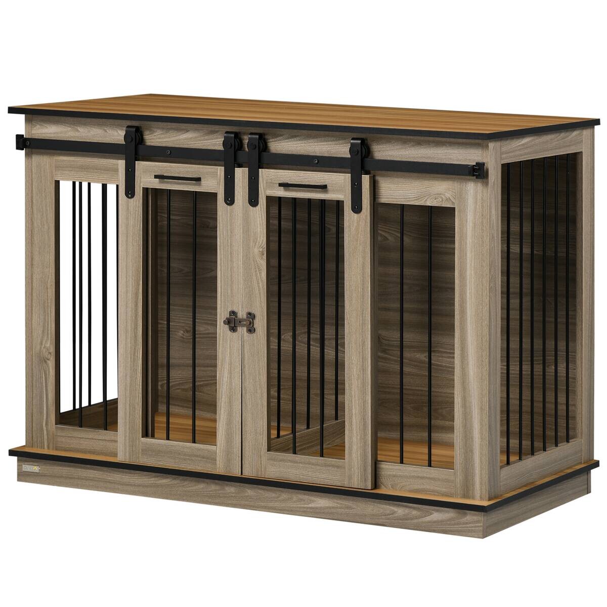 PawHut Hunde-Zubehör Eiche Polypropylen B/H/L: ca. 60x120x88,5 cm
