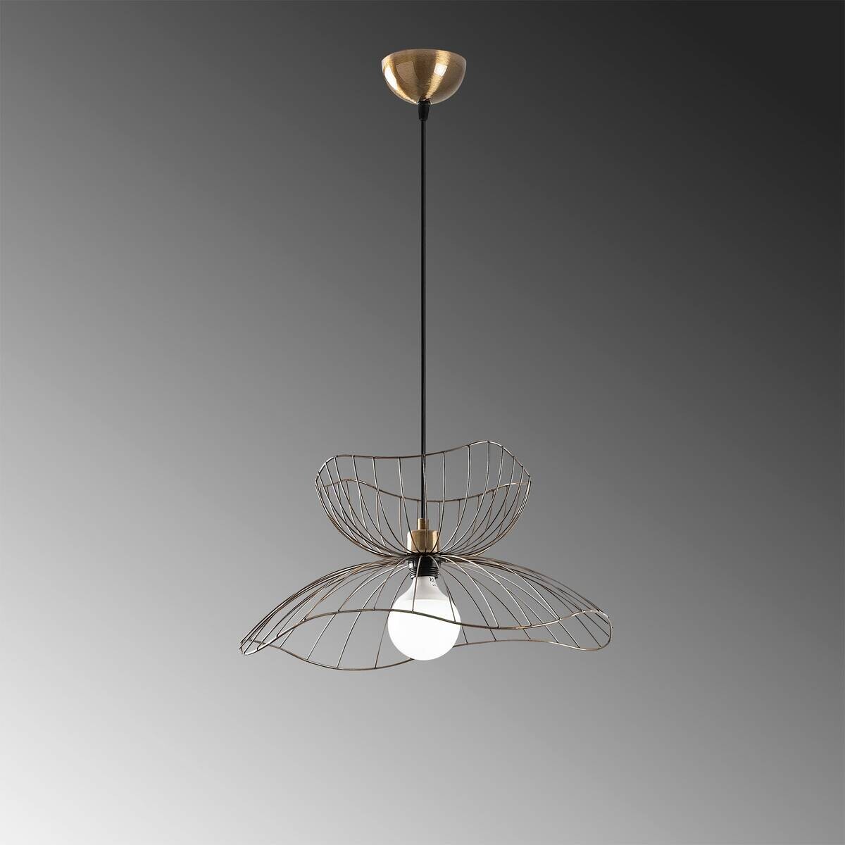 Opviq Pendelleuchte Farac-6391 B/H/T/L/D: ca. 50x121x50x50x50 cm E27 1 Brennstellen