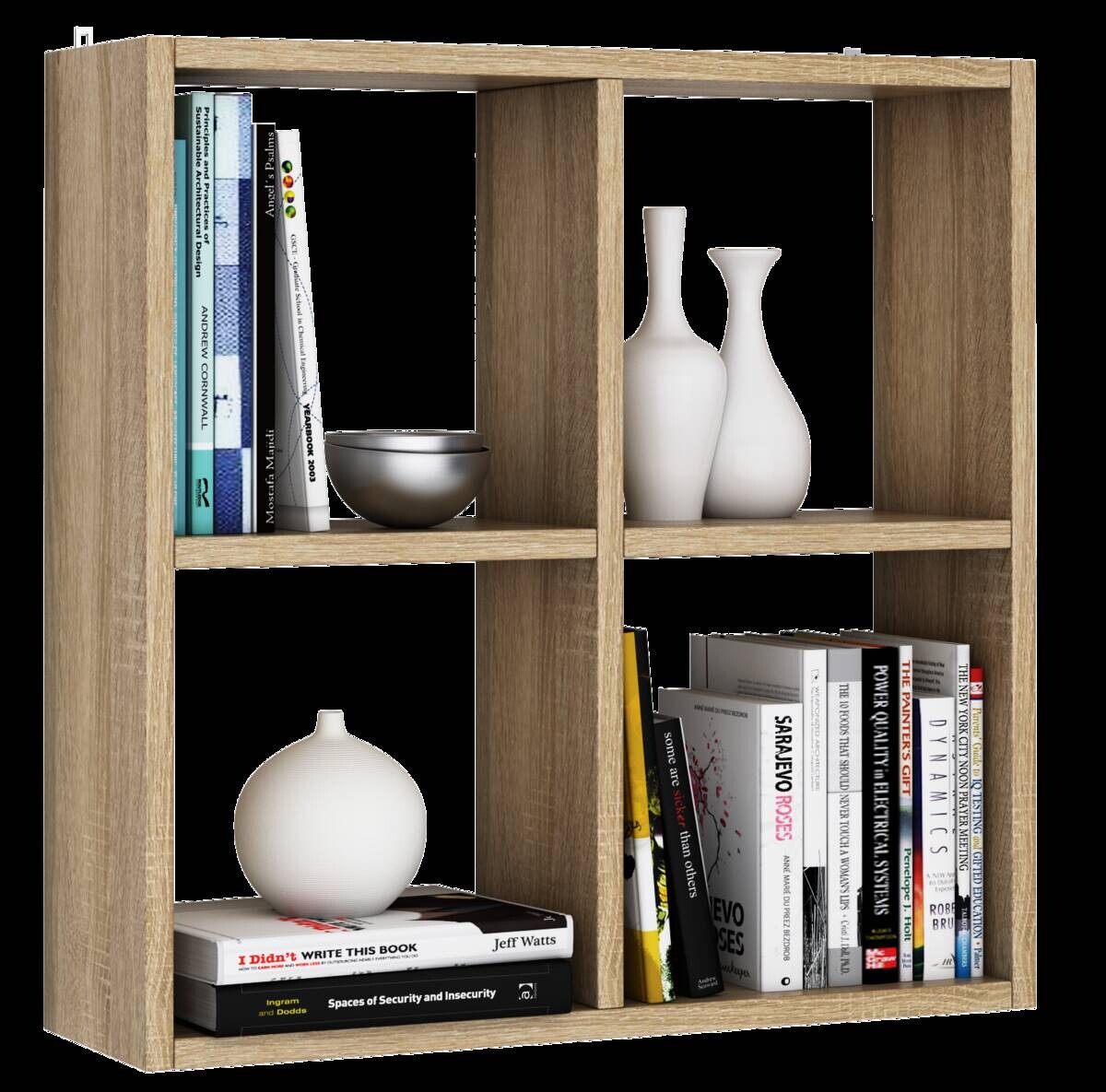 Wandregal Alexa Eiche Sonoma Nachbildung B/H/T: ca. 60x60x18 cm