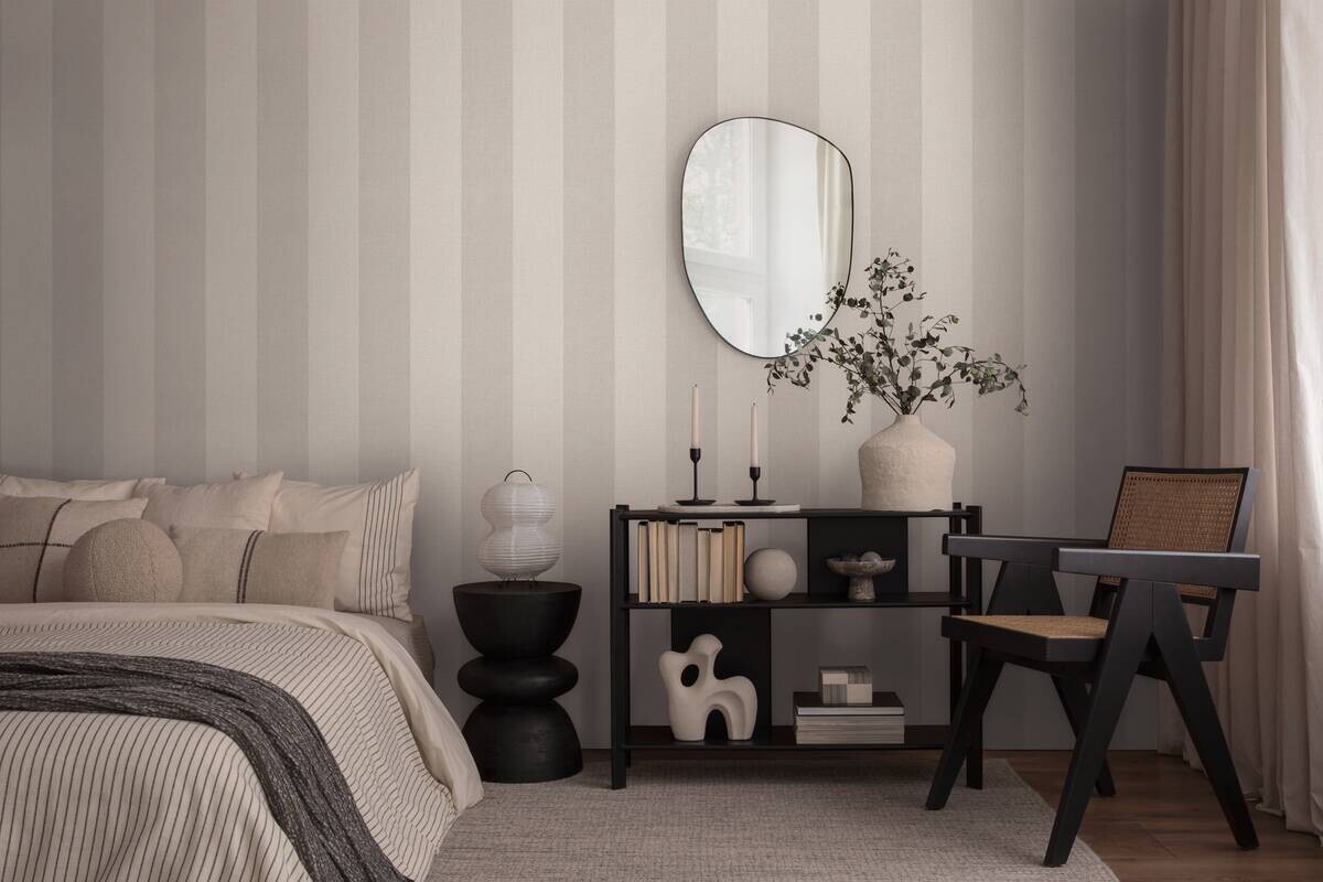 A.S.Creation Vliestapete grau creme B/H/D: ca. 53x1005x9,8 cm