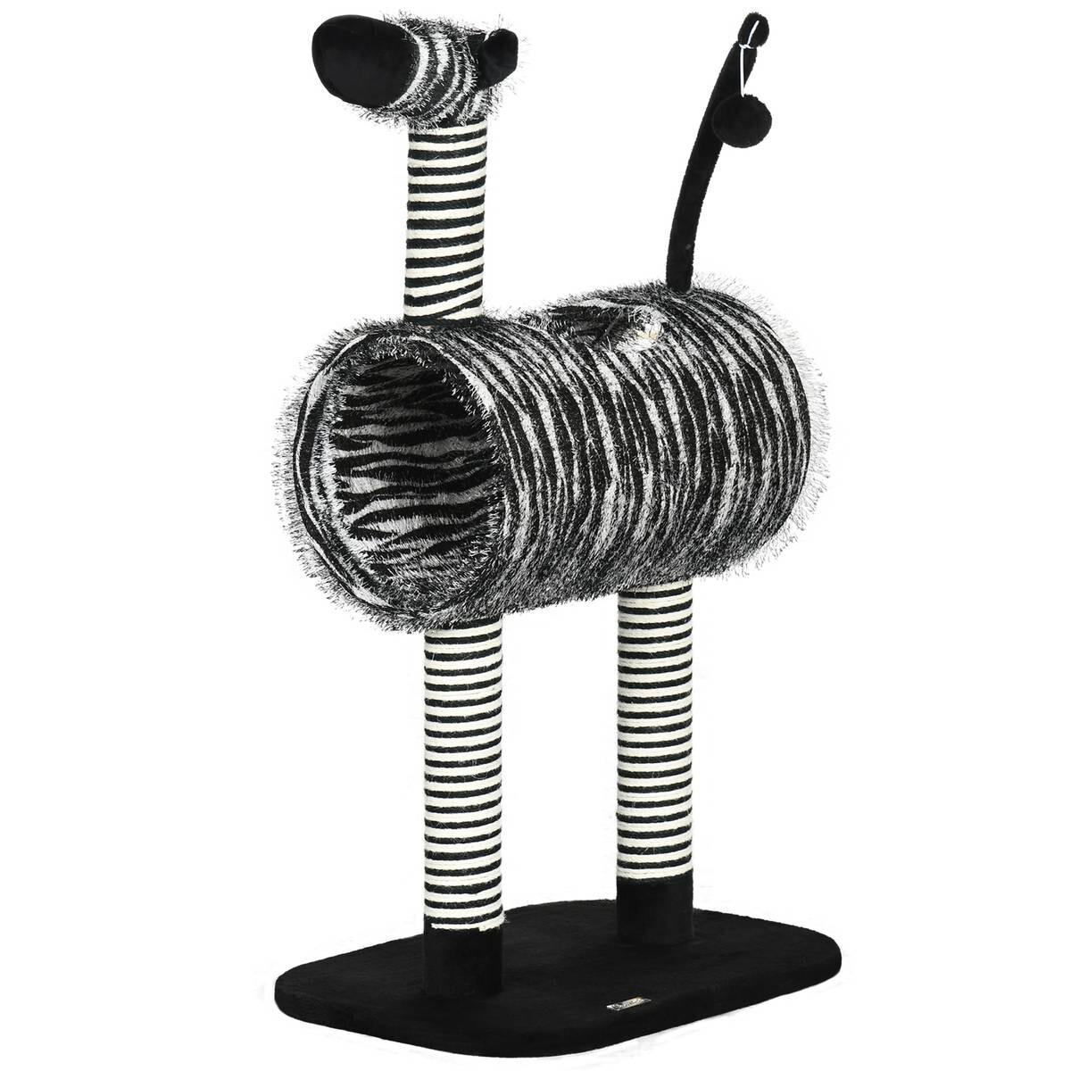 PawHut Kratzbaum schwarz Spanplatte B/H/L: ca. 35x93x48,5 cm