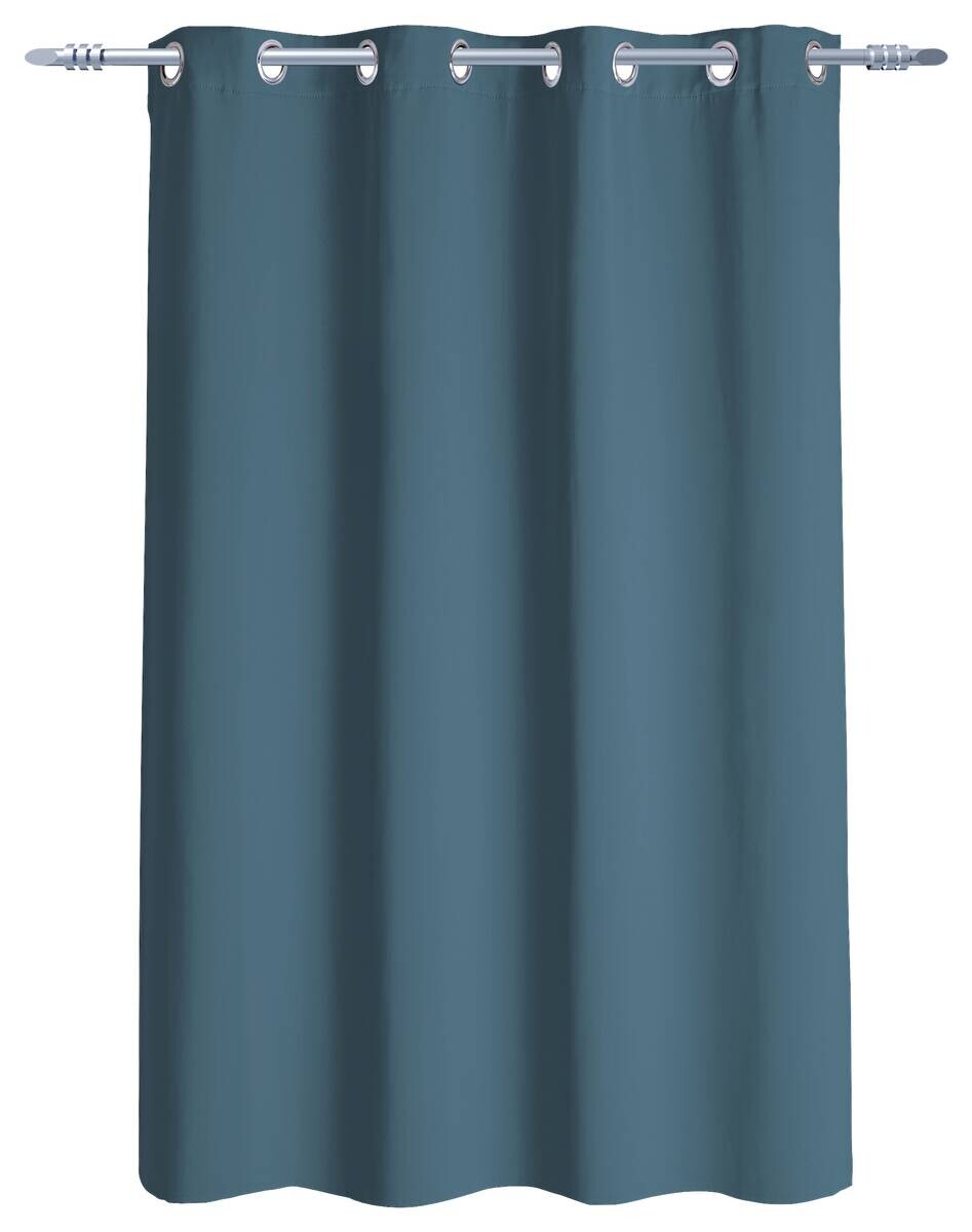 Ösenvorhang Verona blau 100% Polyester B/L: ca. 140x145 cm
