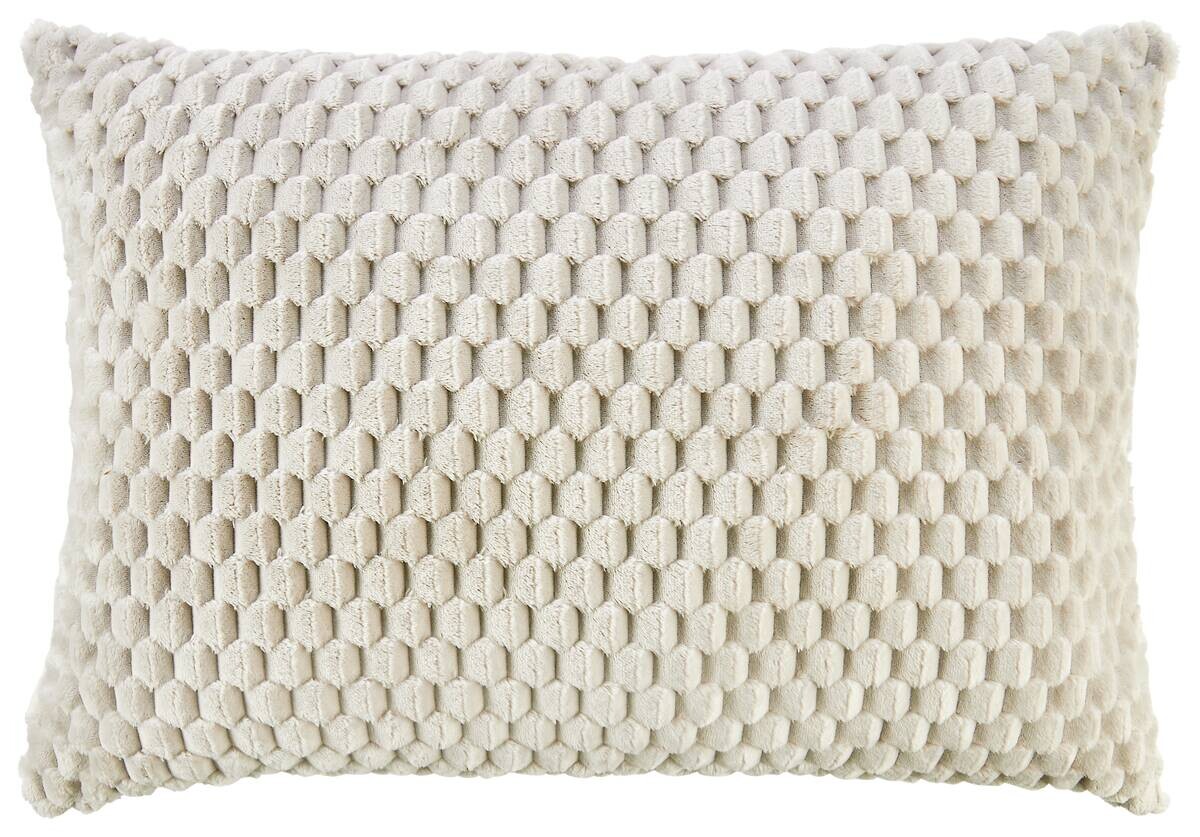 POCOline Dekokissen Wabe beige 100% Polyester B/L: ca. 70x50 cm