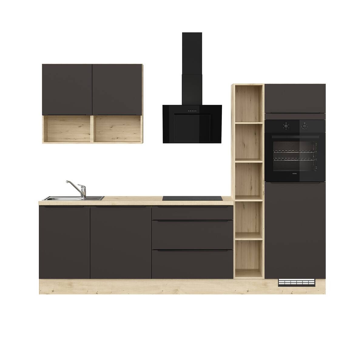 Küchenleerblock IBZ4280I7 braun B/T: ca. 280x60 cm