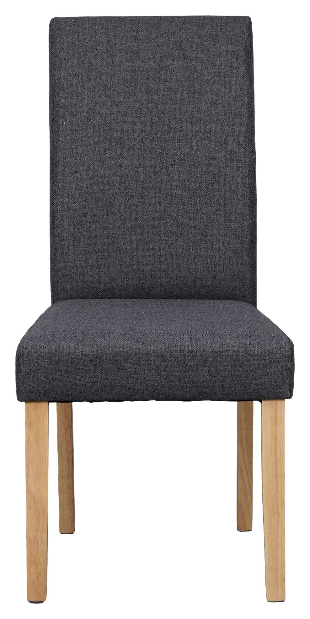 Stuhl ELIAS, 2er-Set dunkelgrau natur Stoff B/H/T: ca. 47x99,5x60 cm