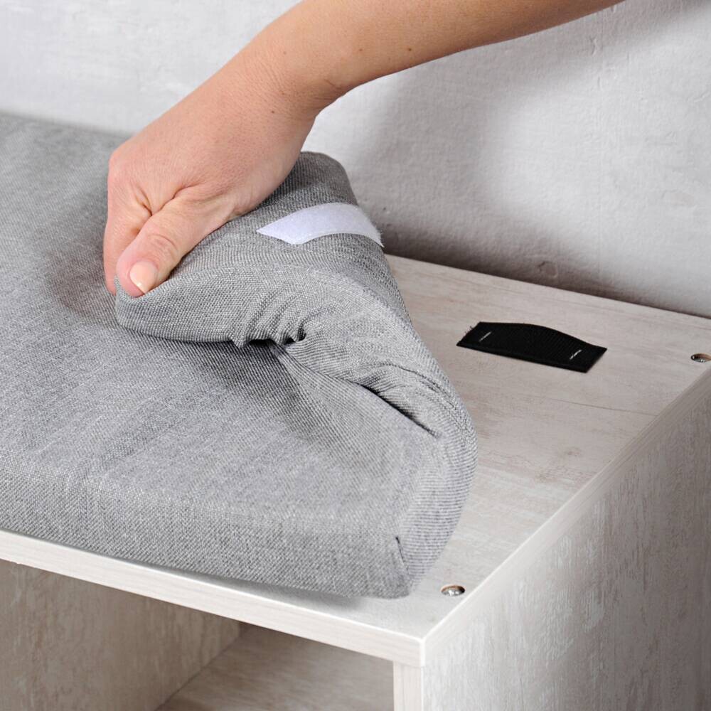Kesper Schuhregal weißgrau Spanplatte B/H/L: ca. 29,5x48x51,5 cm