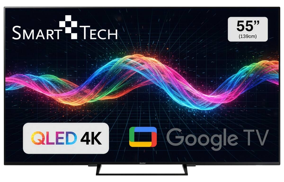 Smart-Tech QLED-Fernseher 55QG06K B/H: ca. 123x76 cm