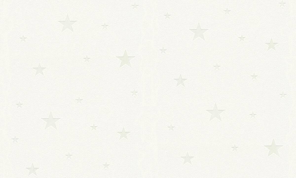 A.S.Creation Vliestapete Black & White Sterne weiß B/L: ca. 53x1005 cm