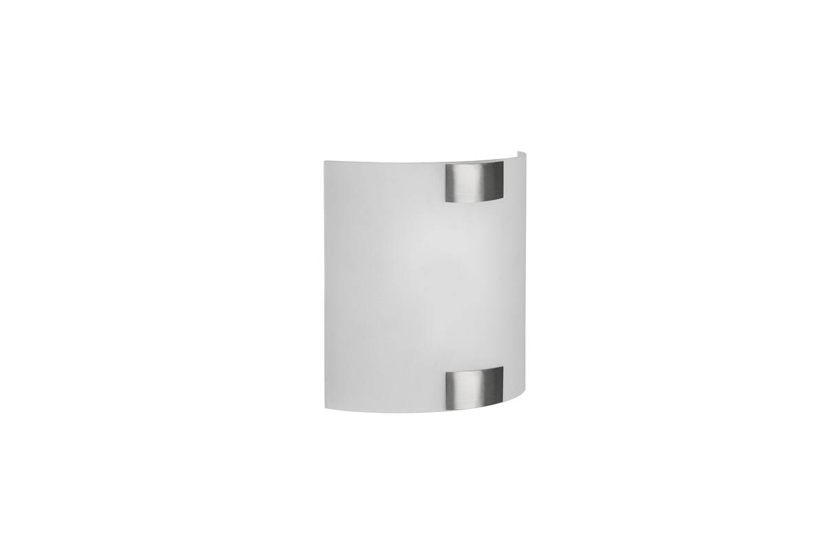 TRIO Wandleuchte 212700107 Pura nickel matt Metall B/H/T: ca. 20x20x7 cm E27 1 Brennstellen