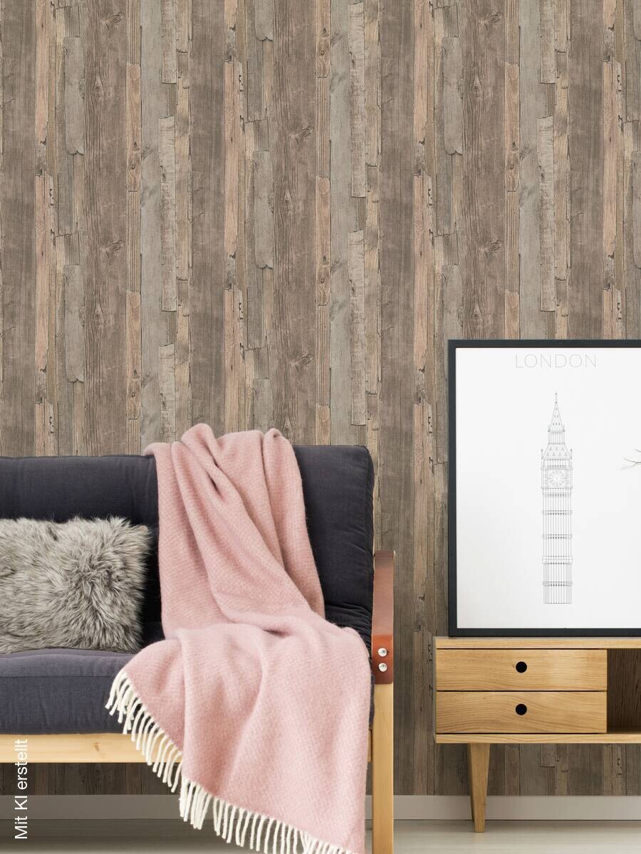 A.S.Creation Vliestapete braun beige B/H/D: ca. 53x1005x9 cm
