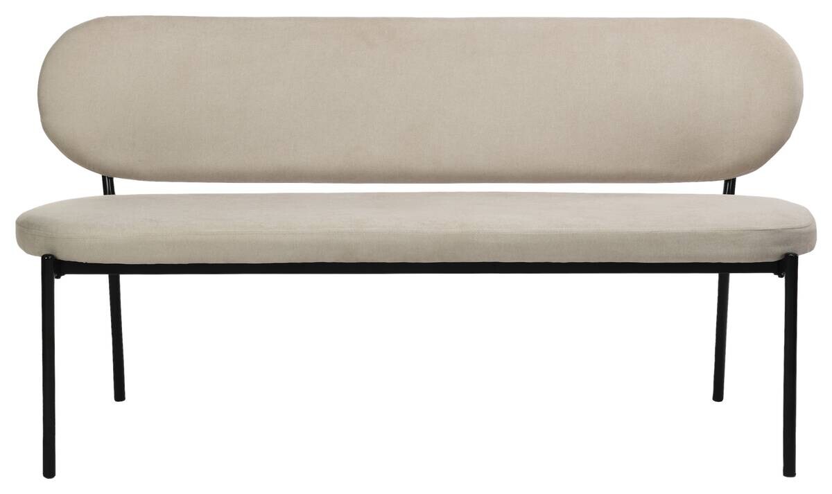 Bank JERSEY taupe B/H/T: ca. 160x82x62 cm