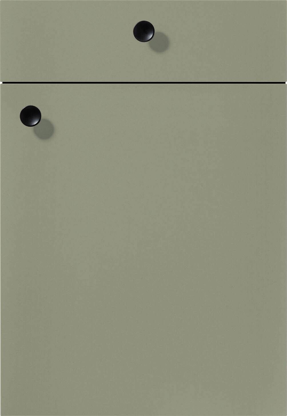 nobilia Winkelküche Senso olive Lack Premium Matt B/H/T: ca. 280x224x205 cm