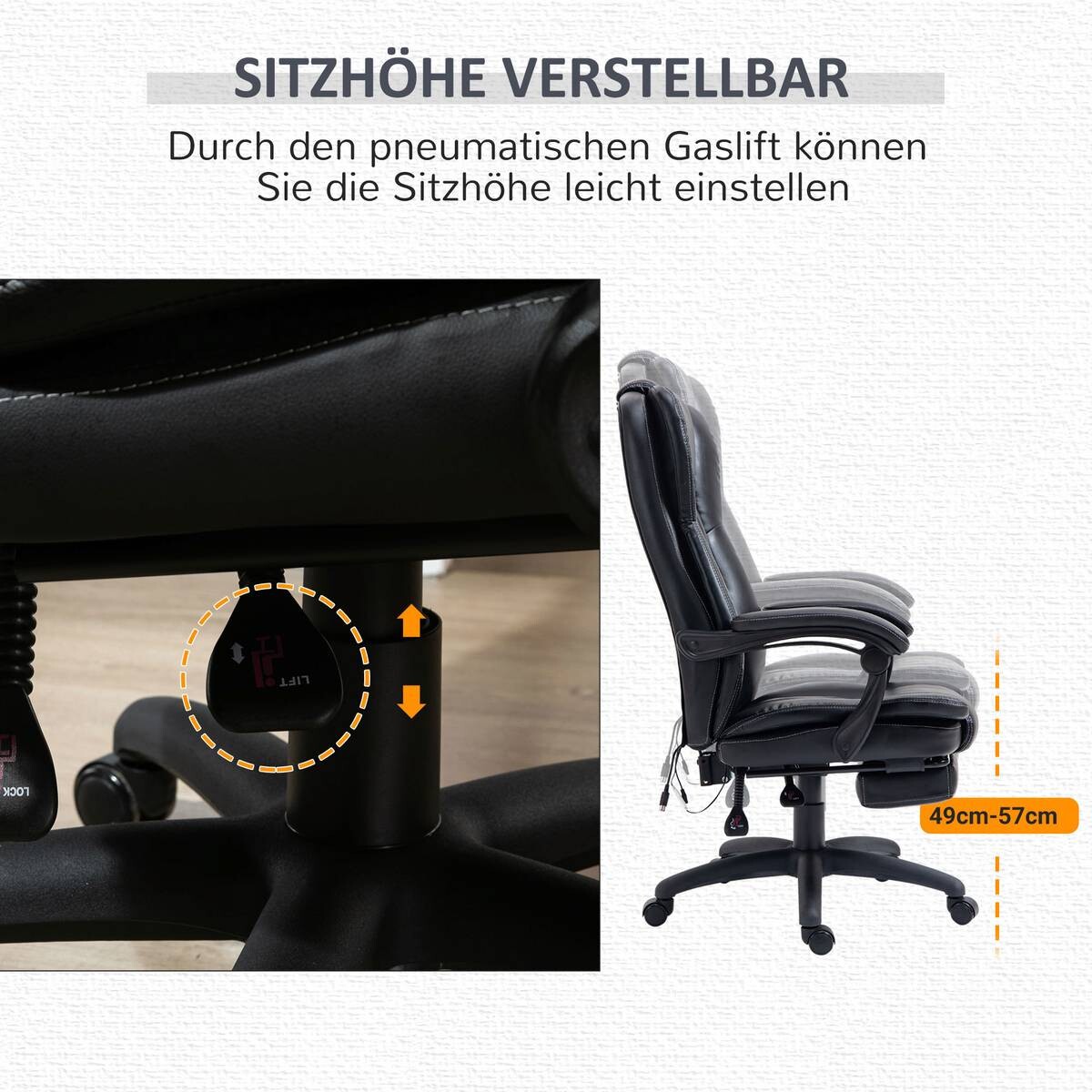 Drehstuhl 921-539V90BK schwarz
