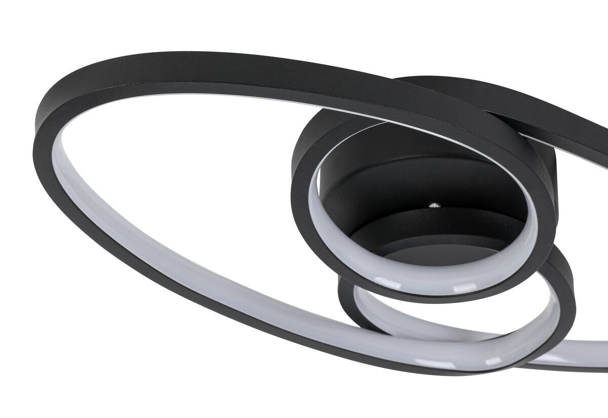 Nolo LED-Deckenleuchte Dual schwarz Metall B/H/L: ca. 21x8x45 cm