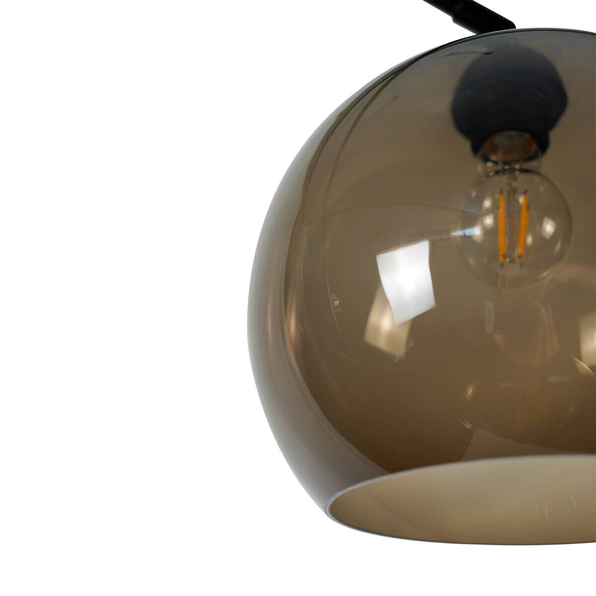 POCOline Stehlampe Olga schwarz Metall B/H/L: ca. 86x175x25 cm E27 1 Brennstellen