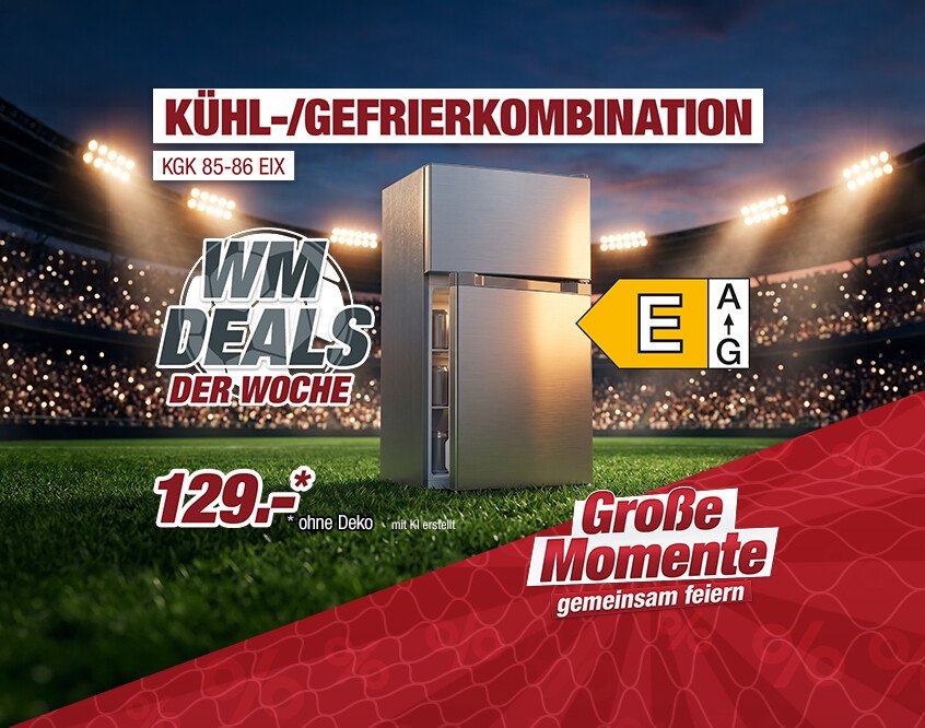 Unsere Werbe Highlights - Kühl-/Gefrierkombi KGK 85-86 EIX
