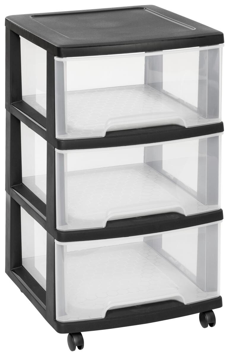 Curver Schubladenturm transparent B/H/L: ca. 39x64,5x37 cm
