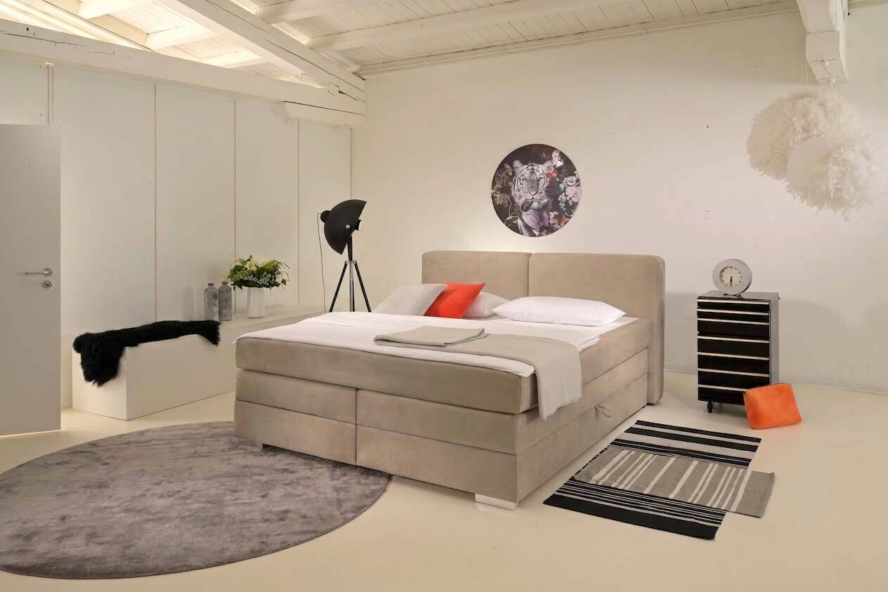 Boxspringbett Happy creme Liegefläche B/L: ca. 180x200 cm