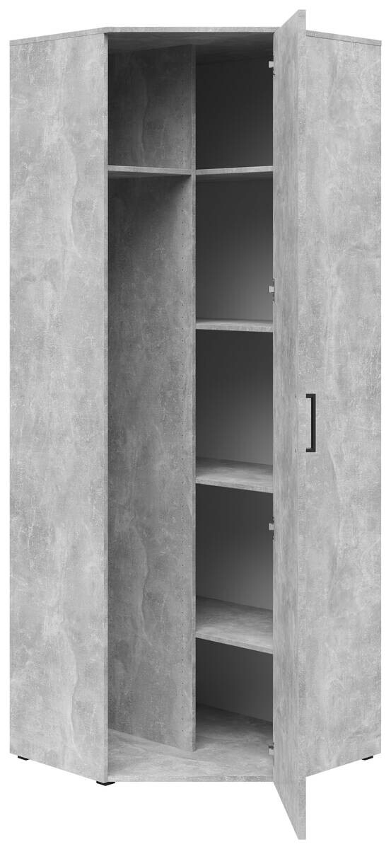 Schrank Multi-Stauraum Typ 43 Beton Optik B/H/T: ca. 101x195x79 cm