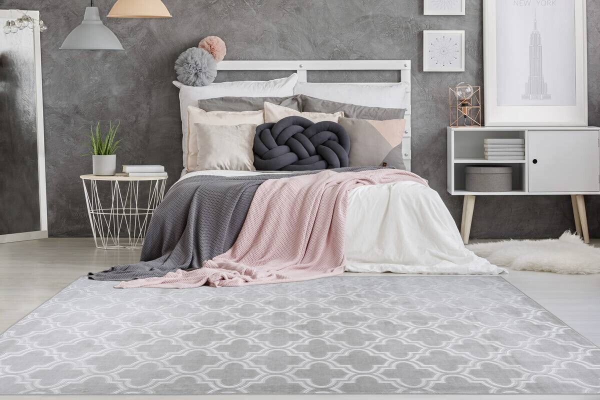 360Living Teppich Monroe grau B/L: ca. 160x230 cm