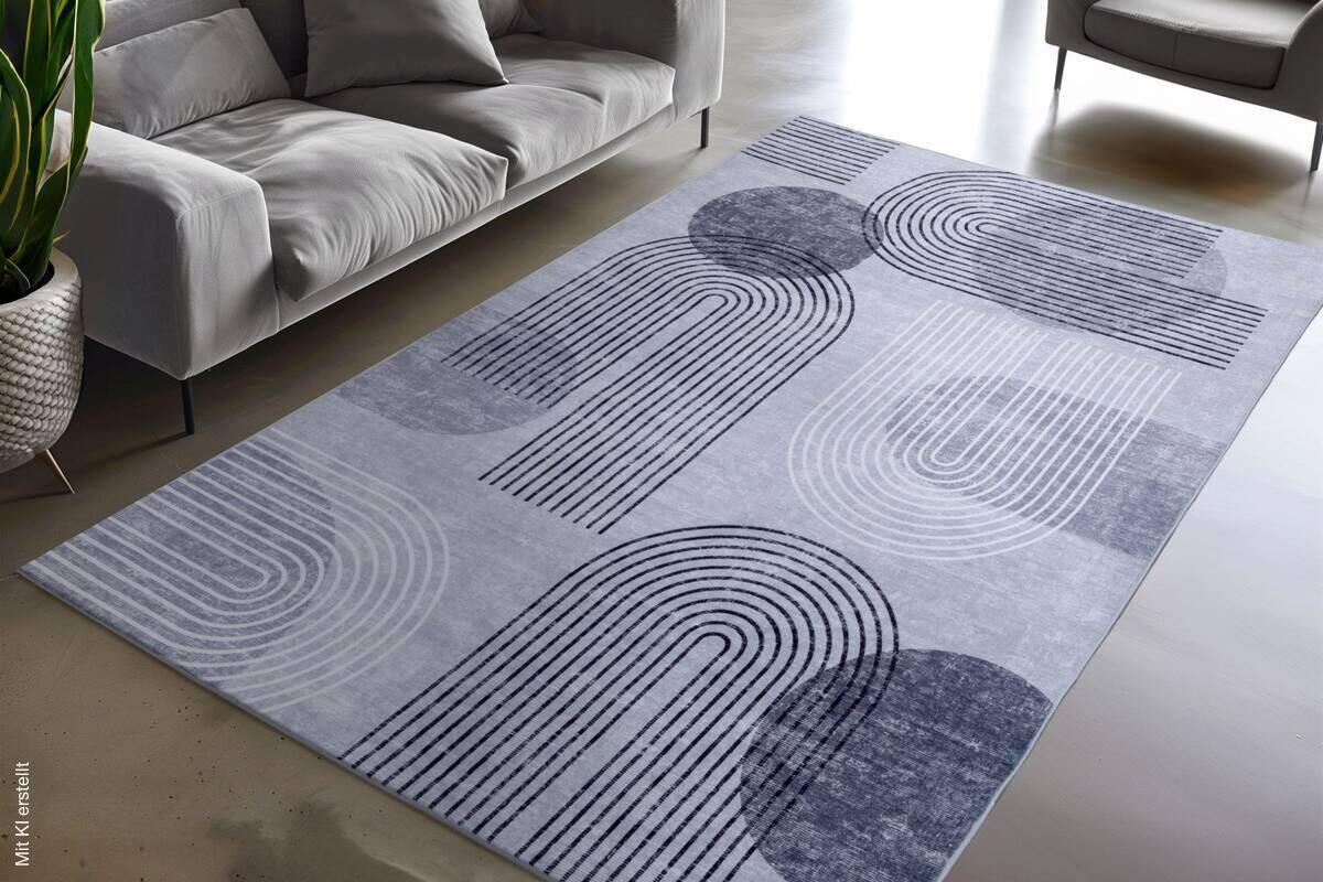 Obsession Teppich Avantgarde grau B/H/L: ca. 160x16x230 cm