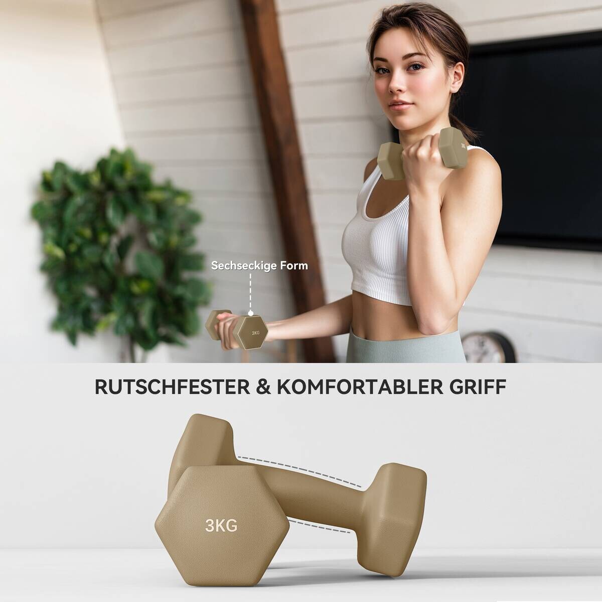 SPORTNOW Hantelset rosa Kunstleder B/H/L: ca. 30x8x41 cm