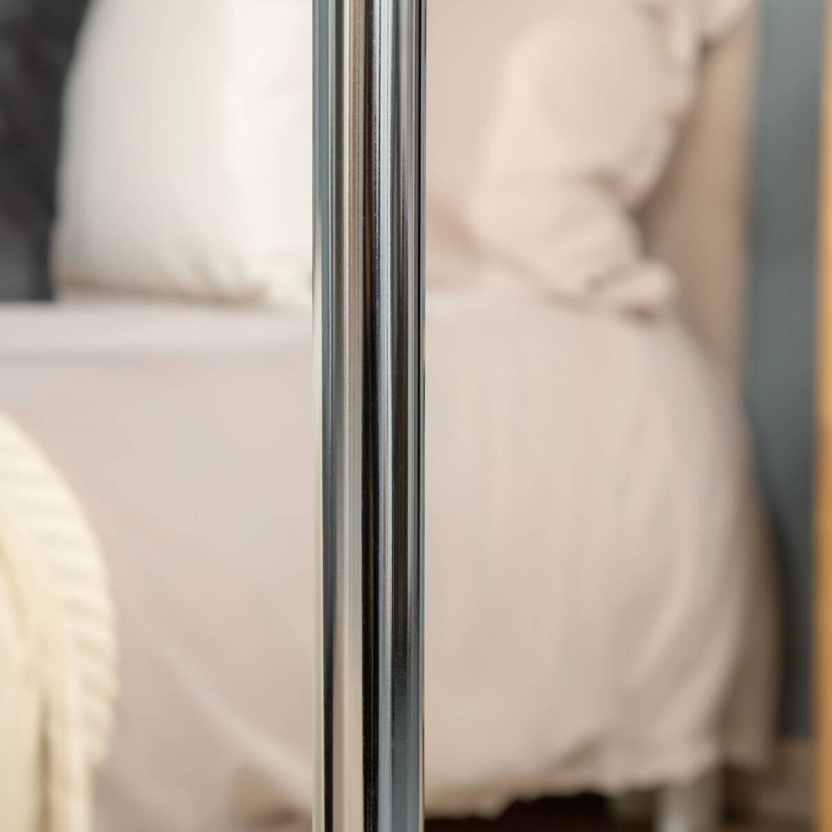 HOMCOM Ventilator silber Polypropylen Edelstahl B/H/L: ca. 44,5x44,5x87 cm