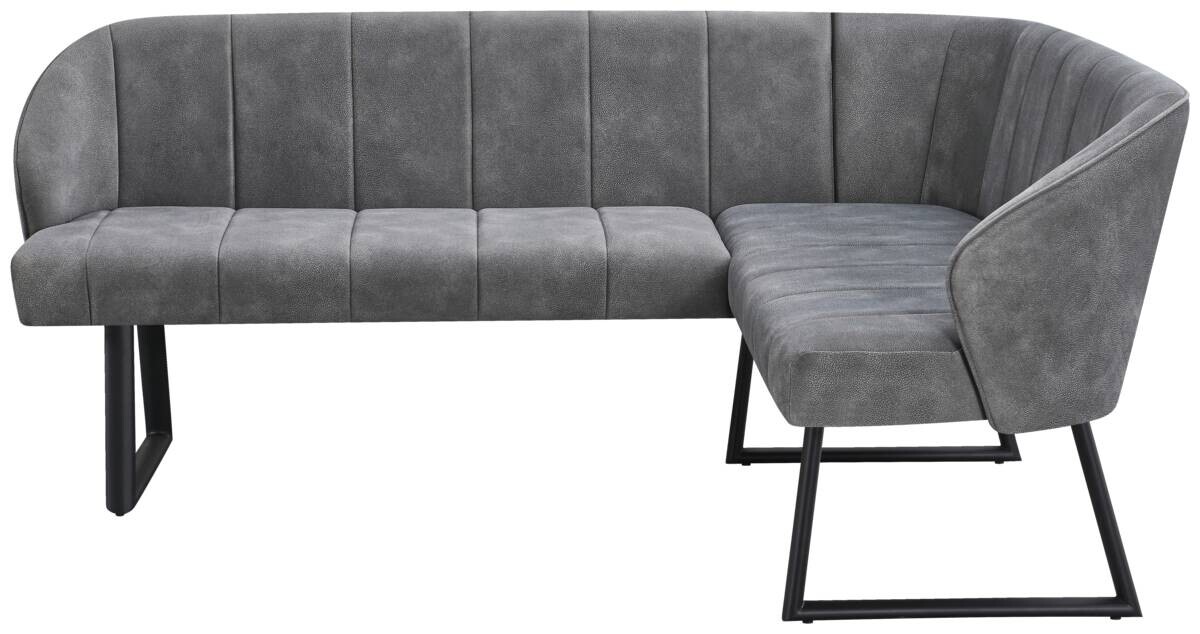 Eckbank Sven grau B/H/T: ca. 187x81,5x155 cm